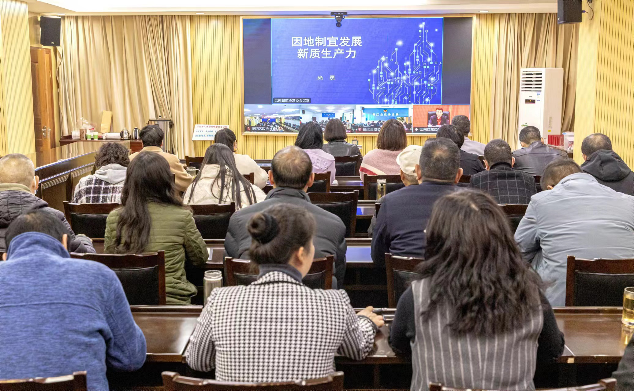 昭阳区政协组织干部参加《因地制宜发展新质生产力》专题讲座