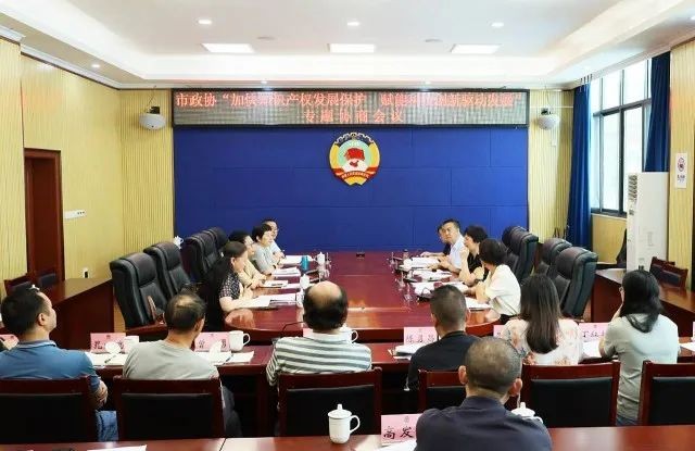 市政协召开“加快知识产权发展保护　赋能科技创新驱动发展”专题协商会议