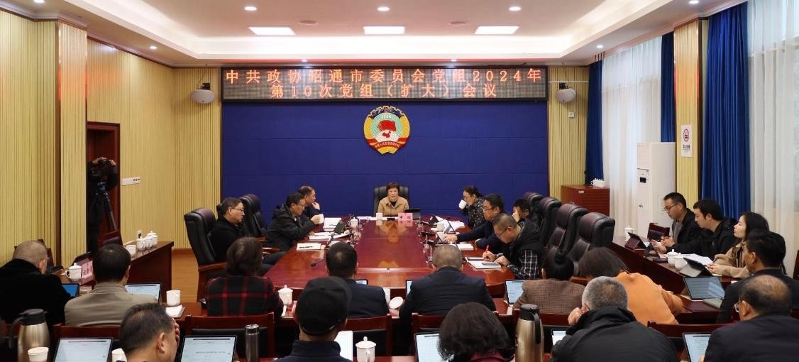 市政协召开2024年第10次党组（扩大）会议