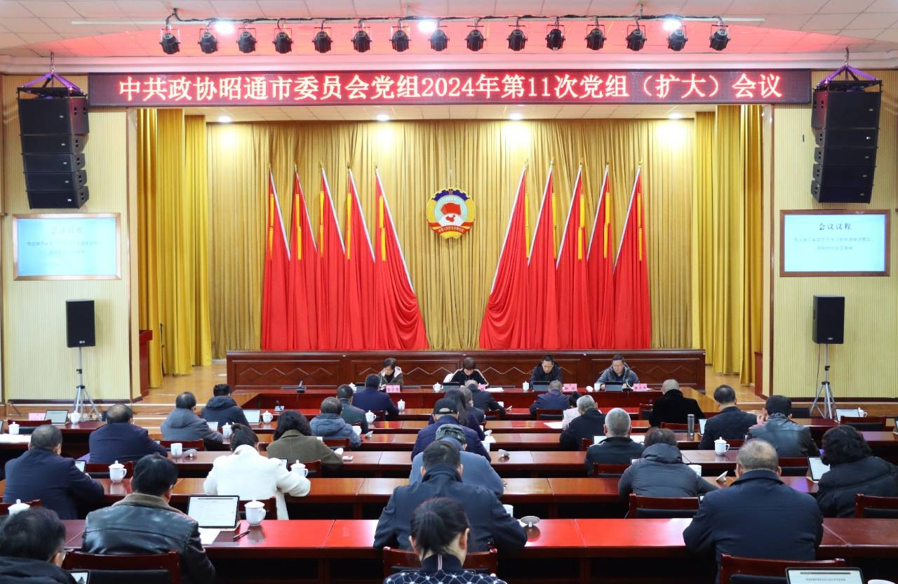 市政协召开2024年第11次党组（扩大）会议