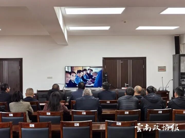 鲁甸县政协机关党支部开展主题党日观影活动