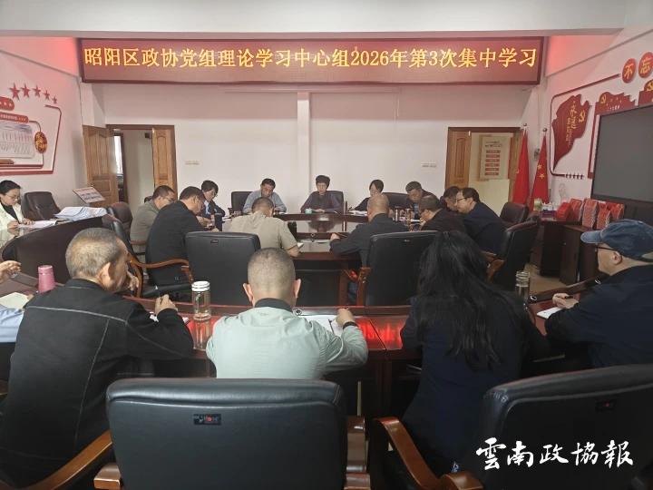 昭阳｜区政协党组理论学习中心组举行2026年第3次集中学习